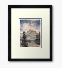 Sunset Mountains Framed Print
