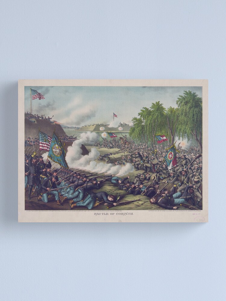 Alternate view of Civil War Battle of Corinth October 3 & 4 1862 Canvas Print