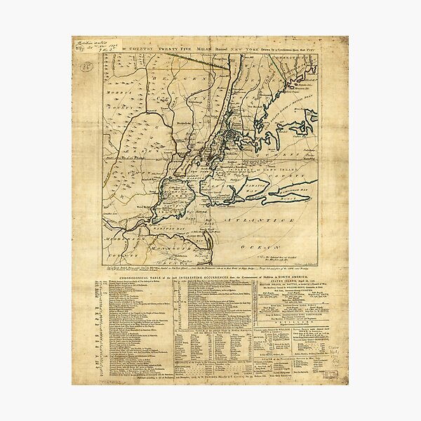 Item preview, The country twenty five miles round New York (1776) designed and sold by allhistory.