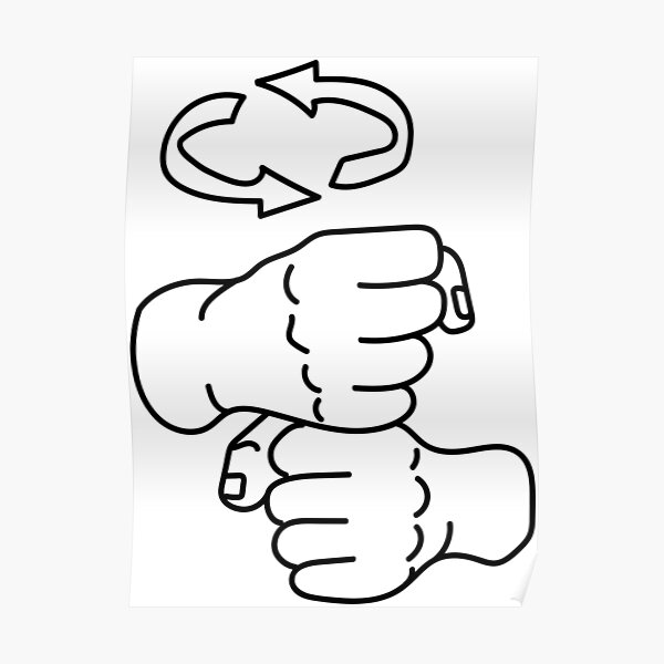 Coffee Sign Language Posters Redbubble