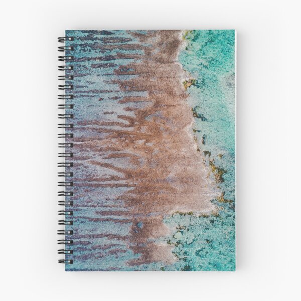 Item preview, Turquoise Green and Tan Abstract Ocean Shoreline designed and sold by chillchar1234.