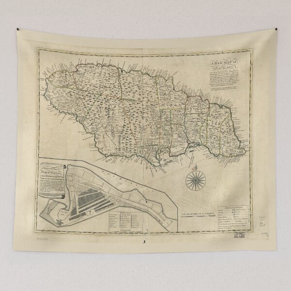 Item preview, Old Map of Jamaica (1770) designed and sold by allhistory.