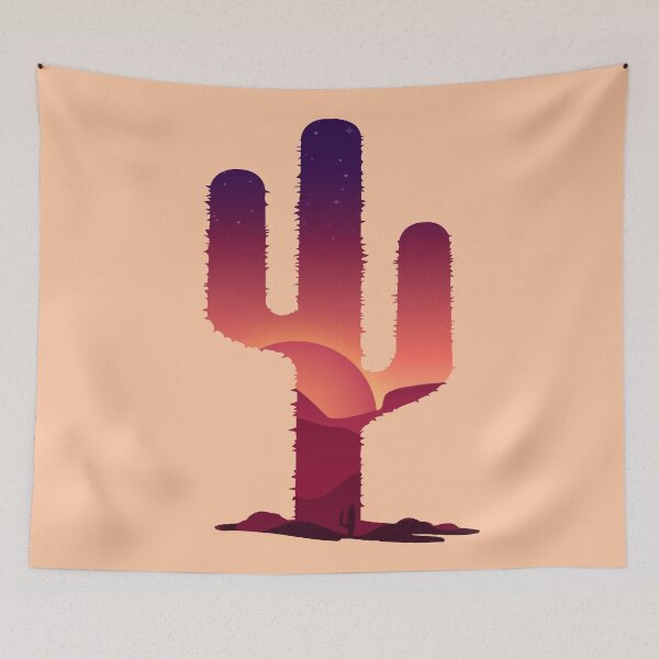 Item preview, Desert Sunset Cactus Silhouette designed and sold by Lupa1214.