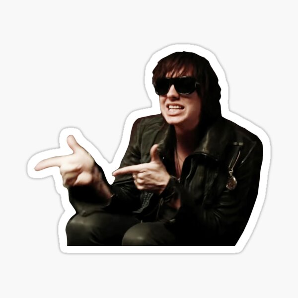julian casablancas disparando pistolas de dedo Pegatina