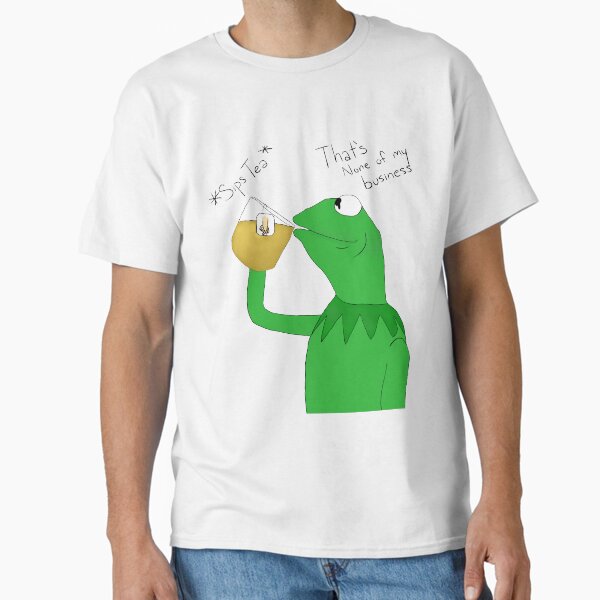 Kermit the Frog Drinking Tea Classic T-Shirt