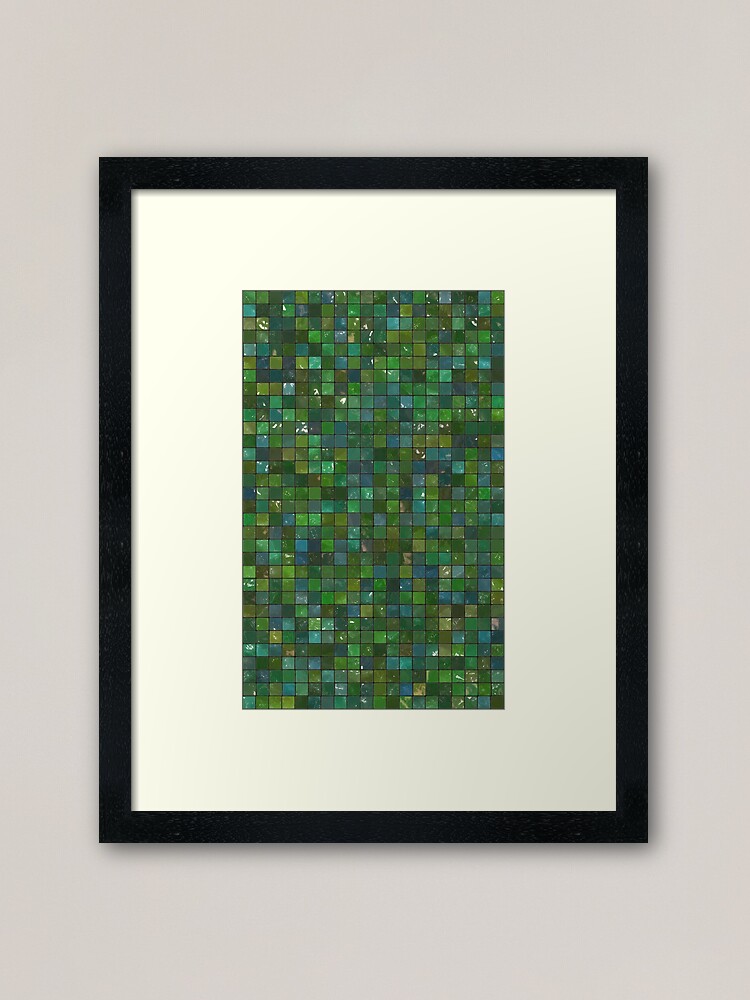 Emerald Gemstone Painting. Gem Print. Handpainted Crystal Art