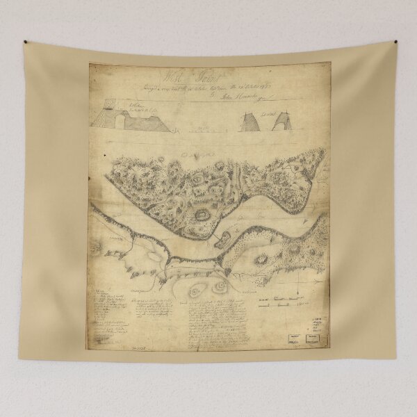 Artikelvorschau, Original West Point Survey Karte 24.-27. Oktober 1783 entworfen und verkauft von allhistory.