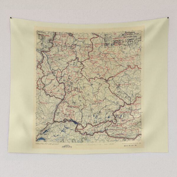 Item preview, World War II Twelfth Army Group Situation Map July 26 1945 designed and sold by allhistory.