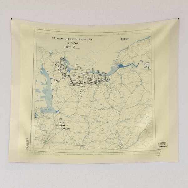 Item preview, World War II Twelfth Army Group Situation Map June 12 1944 designed and sold by allhistory.