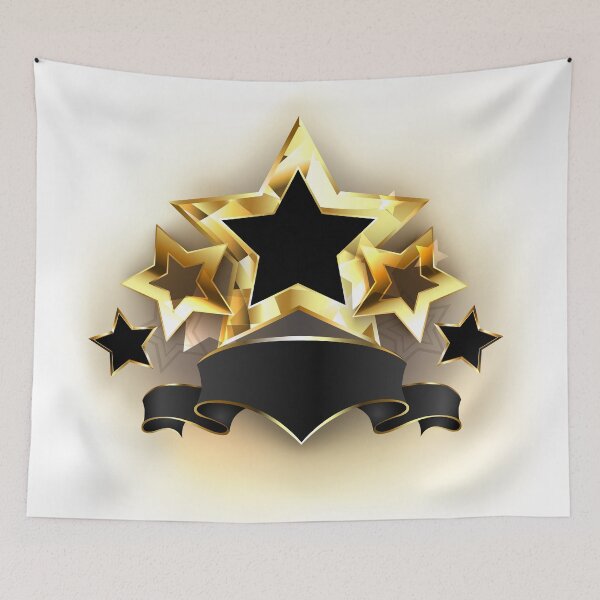 Item preview, Five Stars with Black Ribbon designed and sold by Blackmoon9.