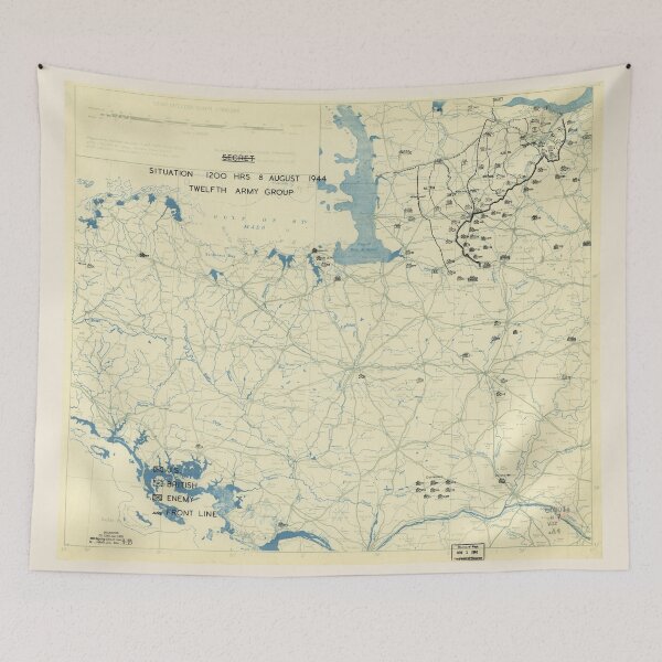 Item preview, World War II Twelfth Army Group Situation Map August 8 1944 designed and sold by allhistory.