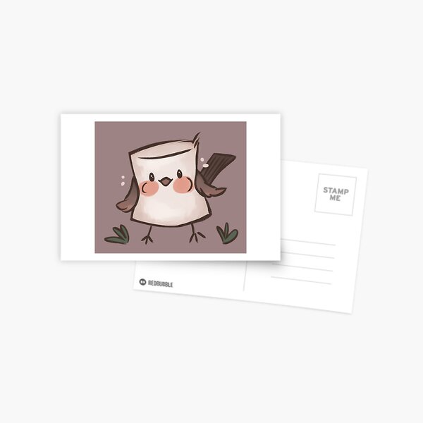 Marshmallow Bird (textless) Postcard