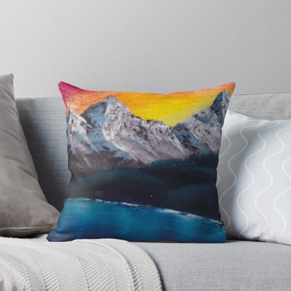 Item preview, Sunset over mountains and lake designed and sold by LeighsDesigns.