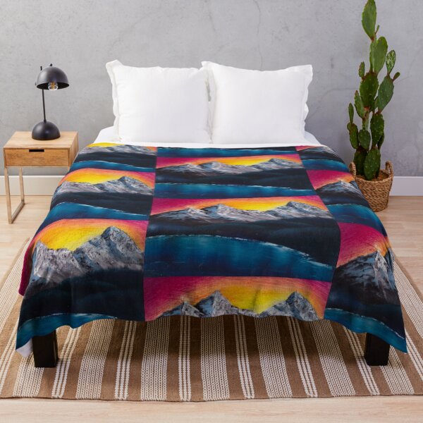 Item preview, Sunset over mountains and lake designed and sold by LeighsDesigns.