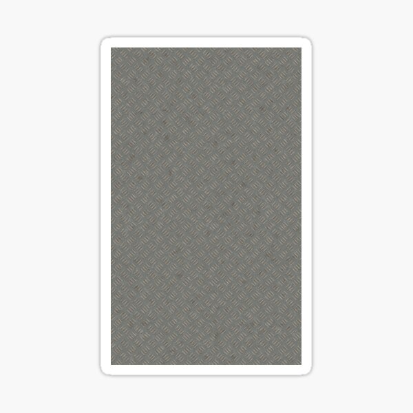 "Grey Metal Diamond Plate Texture Pattern Background" Sticker for Sale