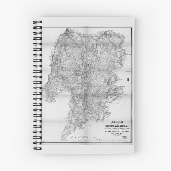 Item preview, Civil WarMap Battlefield of Chickamauga September 19-20, 1863 designed and sold by allhistory.