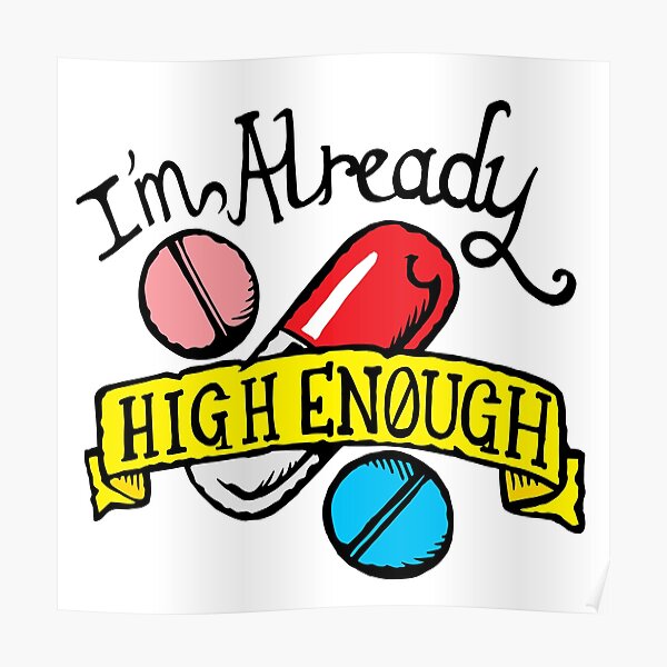 K.Flay - High Enough - Illustrated Lyrics Poster