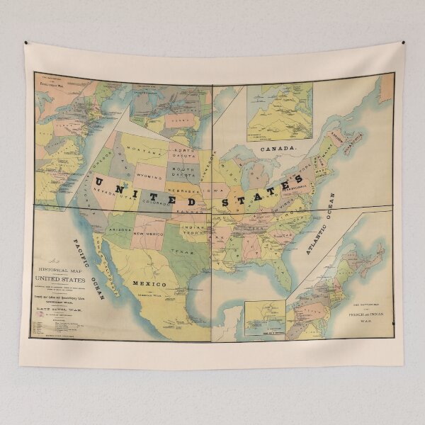 Item preview, Historical Military Map of the United States (1890) designed and sold by allhistory.