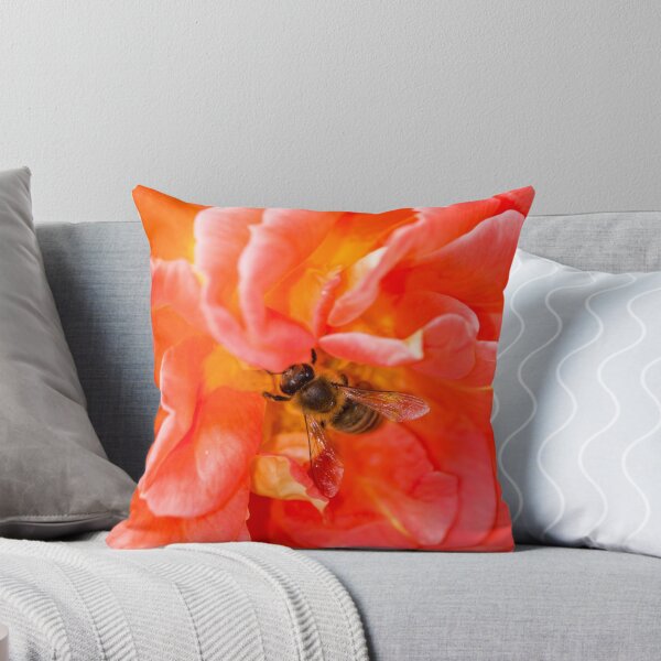 Item preview, Bee on a pink rose designed and sold by Mark Bangert.