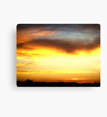 Sunset over Tweed Valley Canvas Print