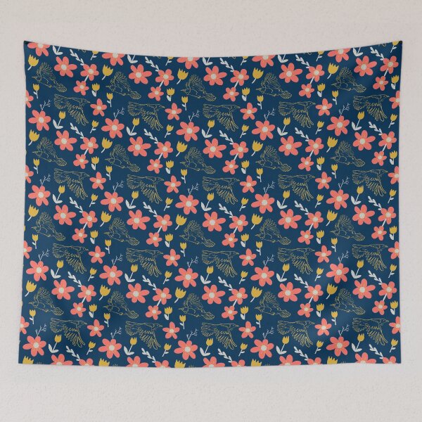 Item preview, Flying Tui in the flowers designed and sold by Samantha Jones.