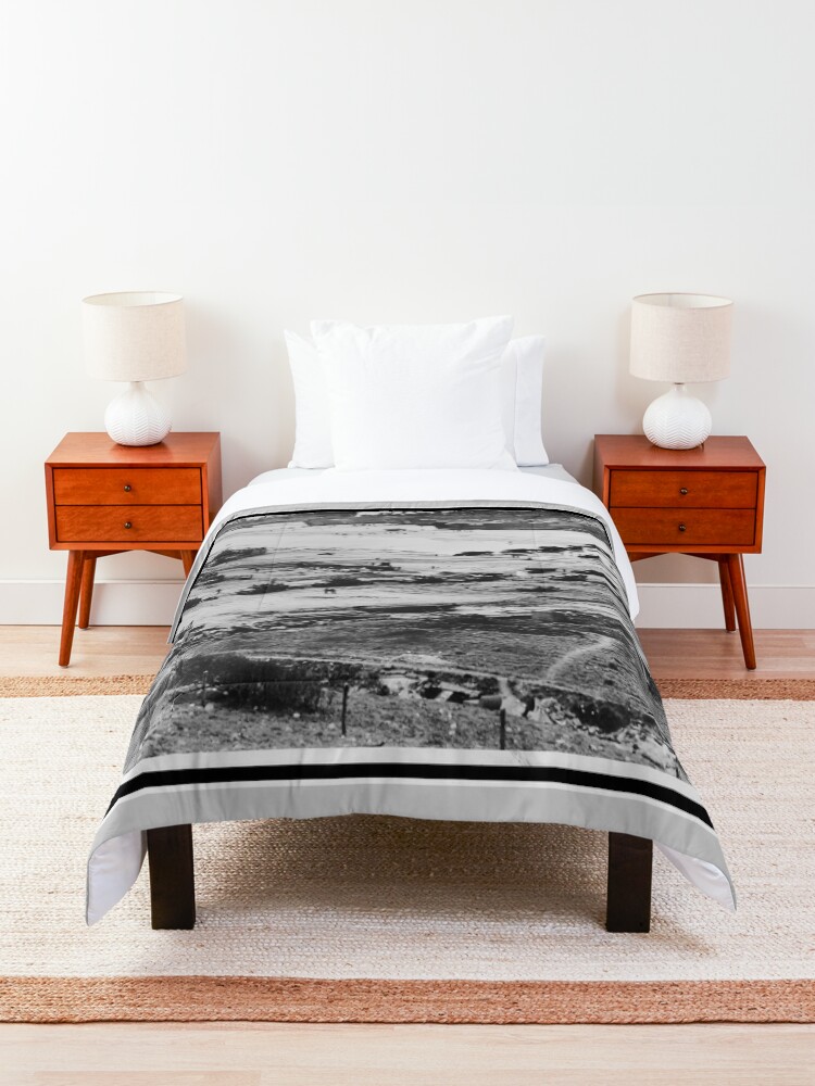 Alternate view of Landing Craft in Normandy France on D-Day June 6 1944 Comforter