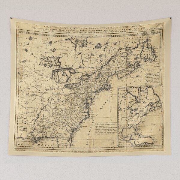 Item preview, Map of the English Empire in North America (1755) designed and sold by allhistory.