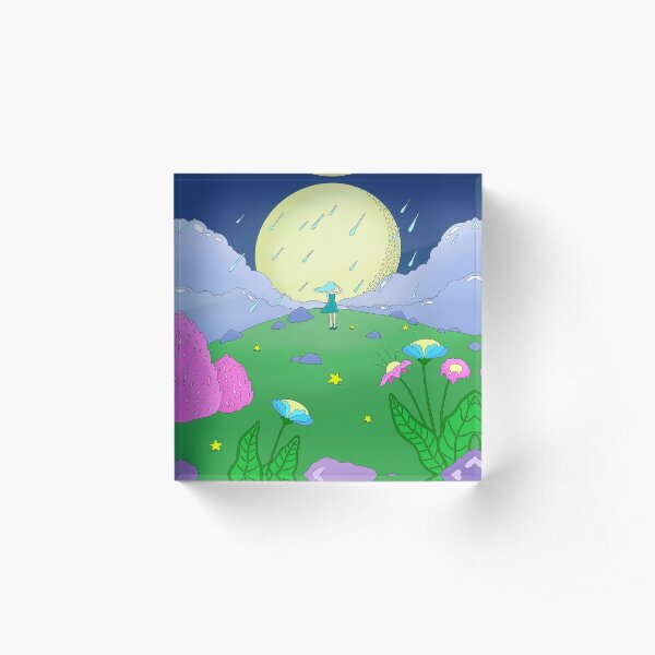 Full Moon Acrylic Block
