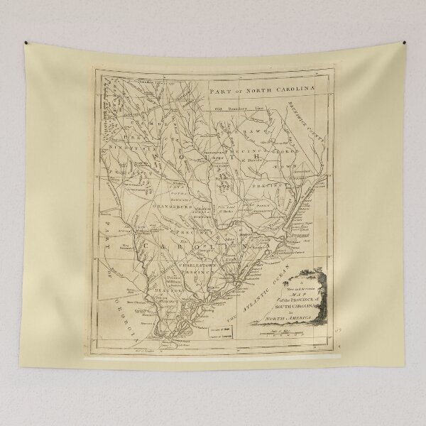 Item preview, Map of the Province of South Carolina in North America (1779) designed and sold by allhistory.