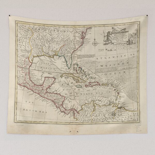 Item preview, Map of the West Indies by Emanuel Bowen (1752) designed and sold by allhistory.