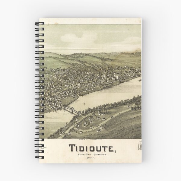 Item preview, Bird's Eye View of Tidioute Warren County Pennsylvania (1896) designed and sold by allhistory.
