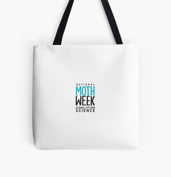 National Moth Week - words All Over Print Tote Bag