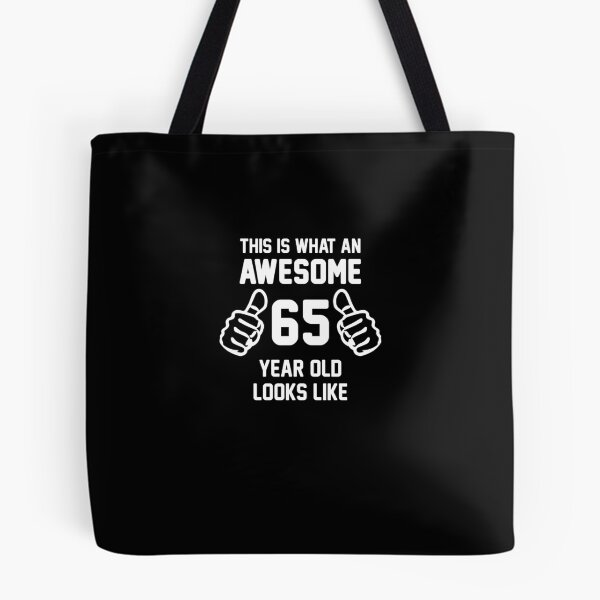 Item preview, Awesome 65 Year Old Shirt 65th Birthday T-shirt Great Gift for Grandparent Short-Sleeve Jersey Tee designed and sold by Panda Branda.