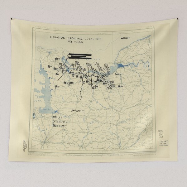 Item preview, World War II Twelfth Army Group Situation Map June 7 1944 designed and sold by allhistory.