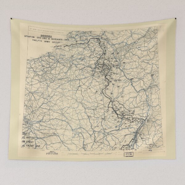 Item preview, World War II Twelfth Army Group Situation Map December 15 1944 designed and sold by allhistory.