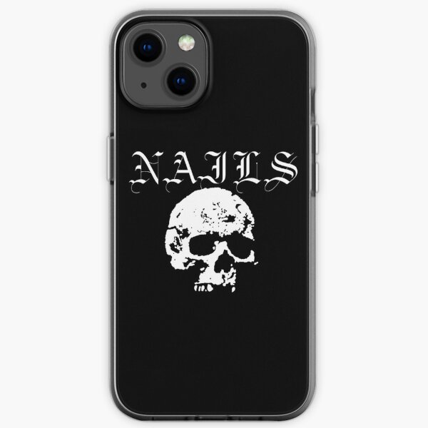 Nails, Hardcore Punk Band, White iPhone Soft Case