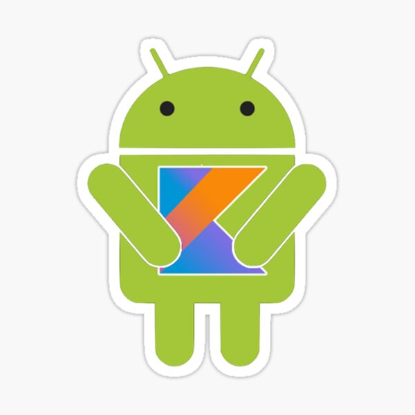 Kotlin is Android Best Friend Sticker