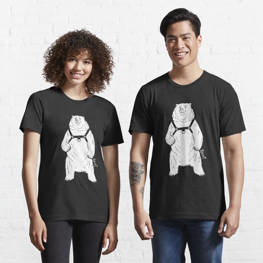 Leather Bear White-out Essential T-Shirt