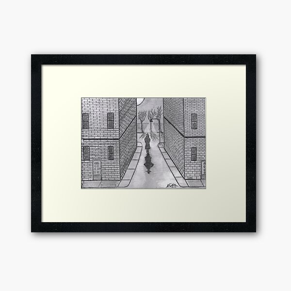 NIGHT WALKER Framed Art Print