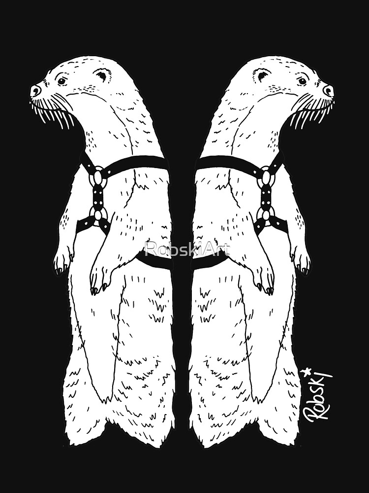 Leather otters by RobskiArt