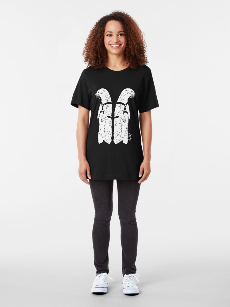 Alternate view of Leather otters Slim Fit T-Shirt