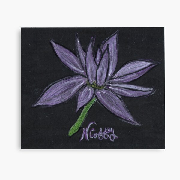 PURPLE FLOWER Canvas Print
