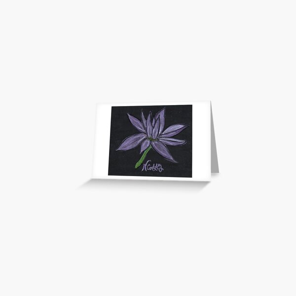 PURPLE FLOWER Greeting Card