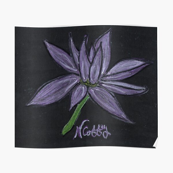 PURPLE FLOWER Poster