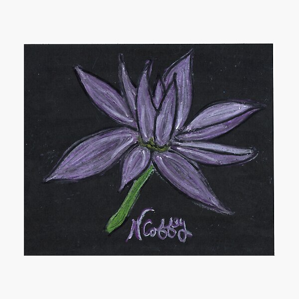 PURPLE FLOWER Photographic Print