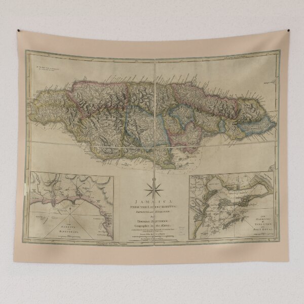 Item preview, Map of Jamaica (1775) designed and sold by allhistory.