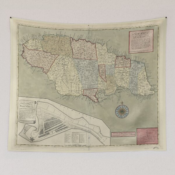 Item preview, Map of Jamaica (1771) designed and sold by allhistory.