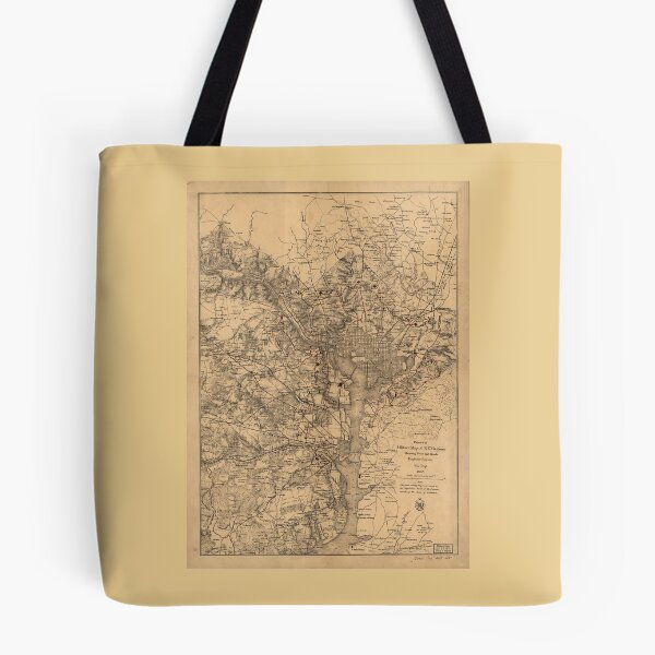 Item preview, Military Map of N.E. Virginia Showing Forts and Roads (1865) designed and sold by allhistory.
