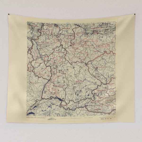 Item preview, July 19, 1945 World War II Twelfth Army Group Situation Map designed and sold by allhistory.