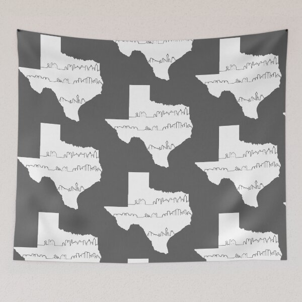 Item preview, Texas Skylines - White designed and sold by Christopher Myers.